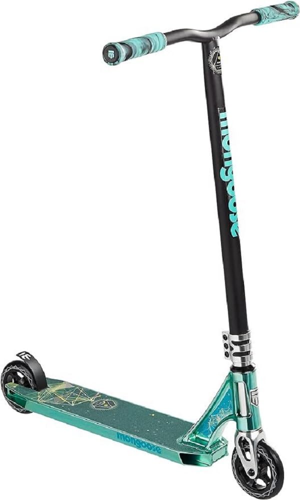 Mongoose Rise Youth and Adult Freestyle Stunt Scooter, High Impact Wheels, Bike-Style Grips, Lightweight Alloy Deck, Multiple Colors