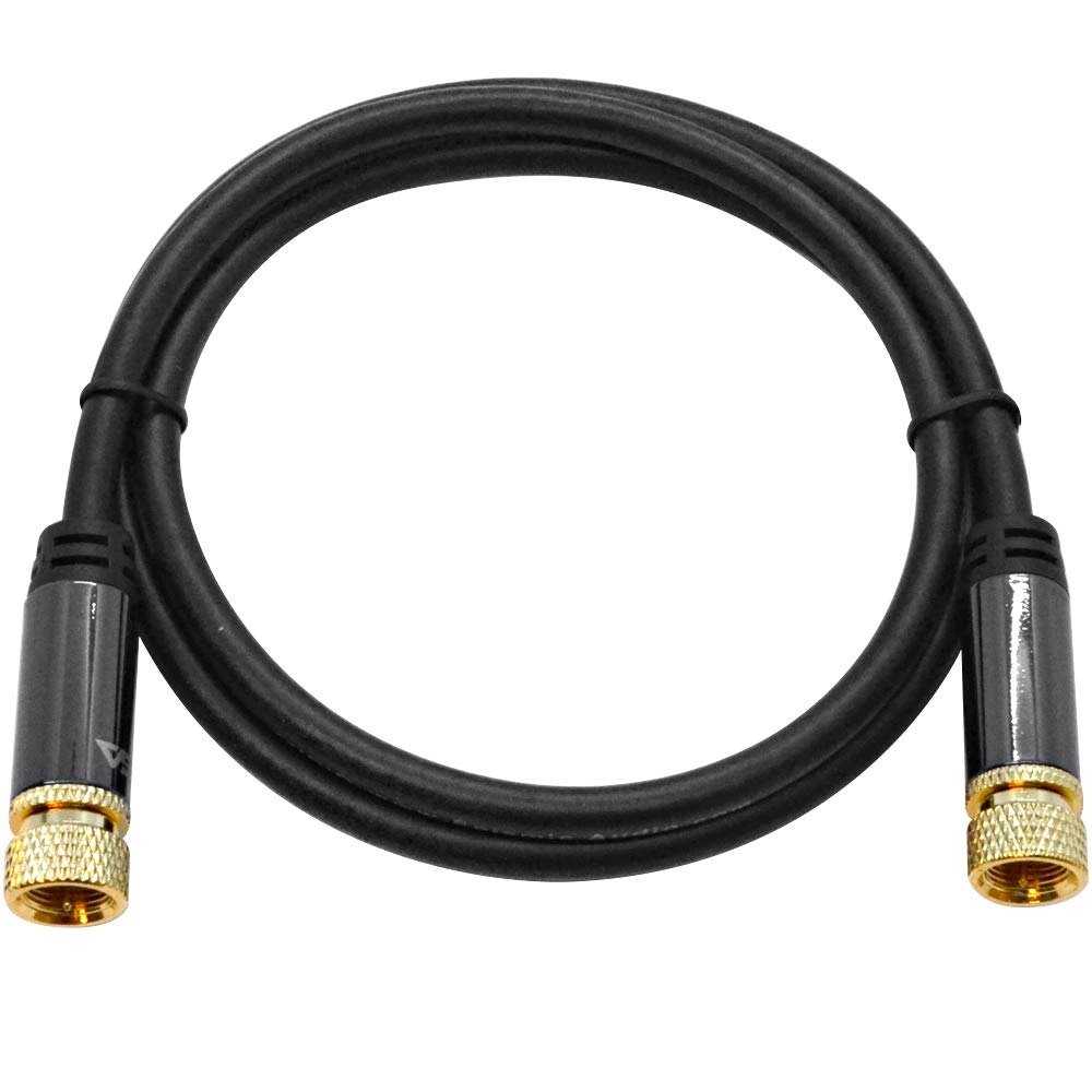 Seismic AudioSA-DCAVC01-3 - 3 Foot Digital Audio Video Coaxial Cable - Premium Coax AV Cord - Pro Series OFC for Digital and HD Applications