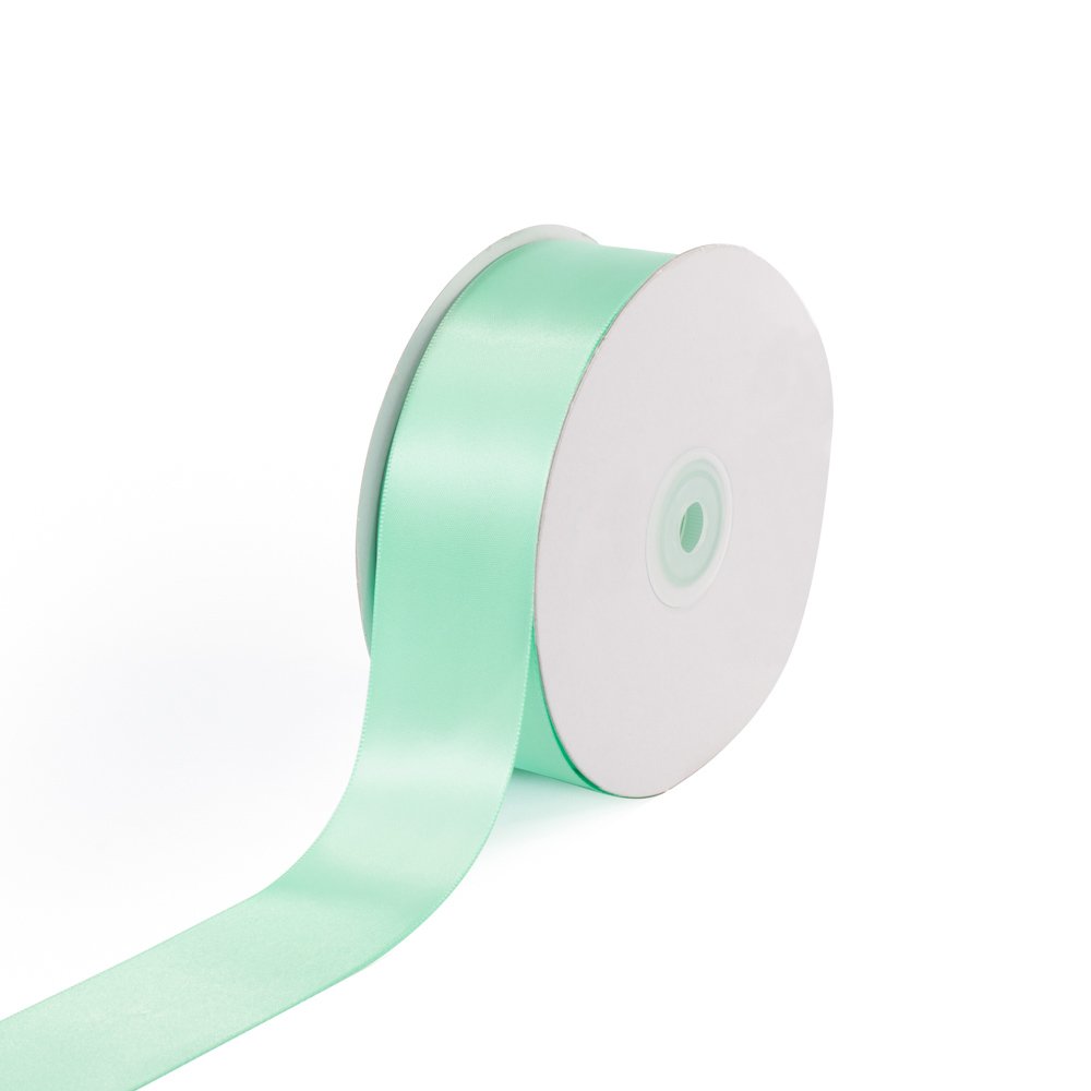 Creative Ideas Solid Satin Ribbon, 1-1/2-Inch by 50 Yard, Mint Green, Solid