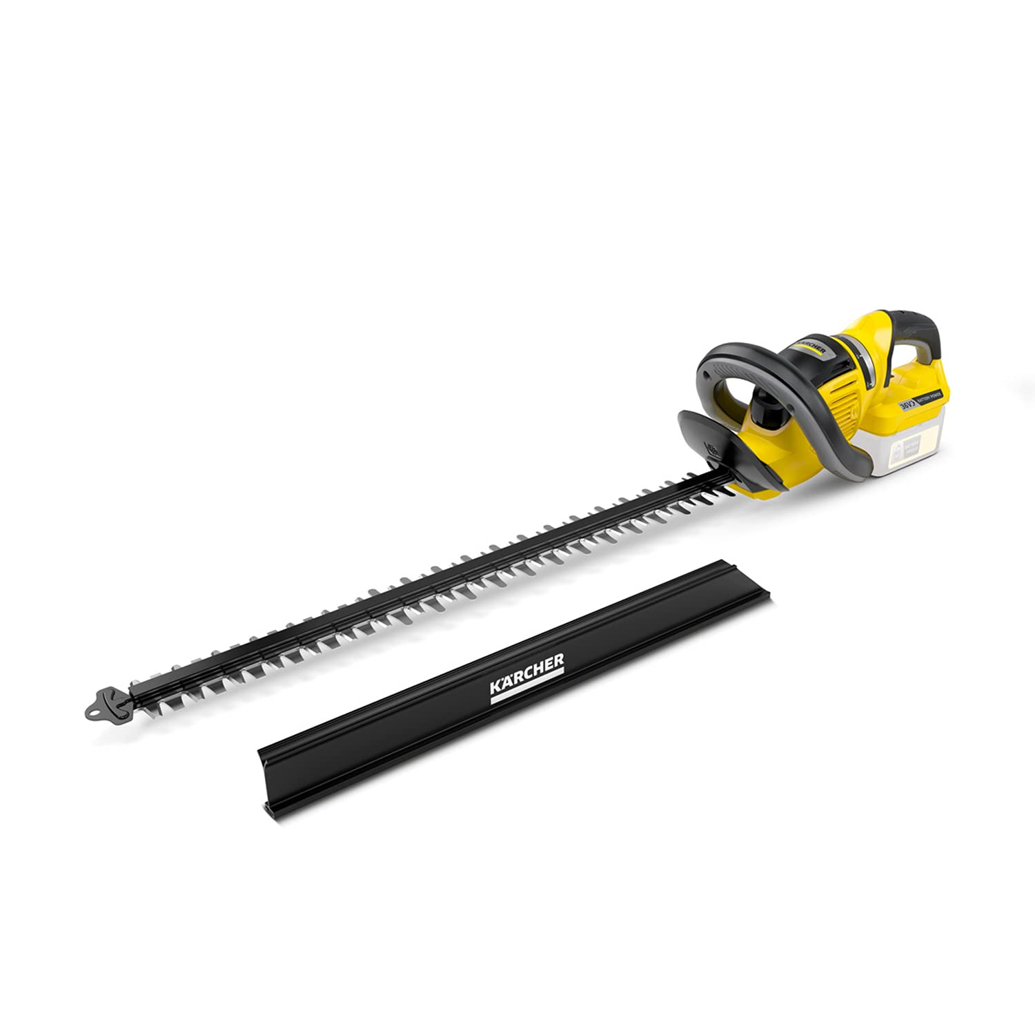 Kärcher 1.444-250.0 HGE 36-60 Battery Set Cordless Hedge Trimmer, Yellow, 60 cm Schnittlänge