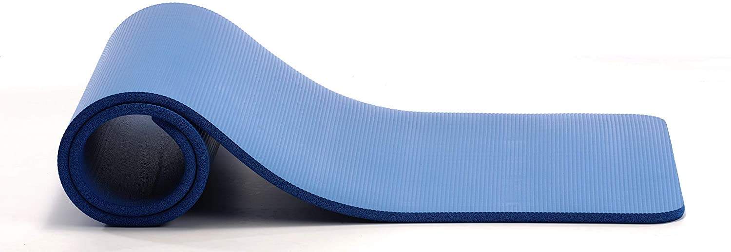 GoFit Pilates Mat - Blue, 24 x 72 x 1/2-Inch