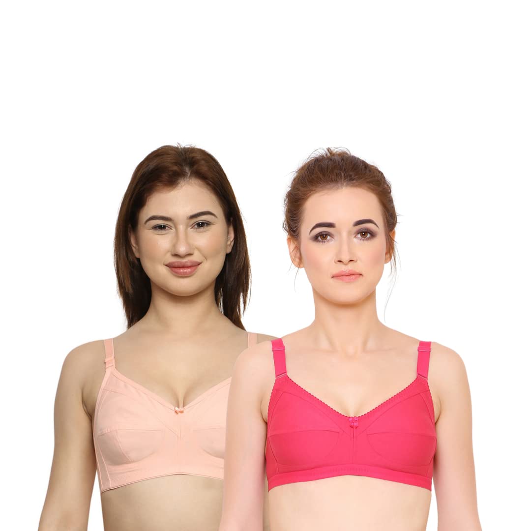 INKURVBella Elsa Full Coverage Non Padded Non Wired Cotton Everyday Bra | C 2 |