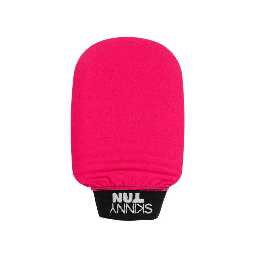 Skinny Tan Exfoliating Mitt Pink & Black