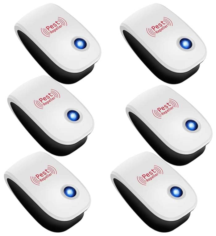 DORAIMI123 Ultrasonic Pest Repeller 6 Pack, the latest electronic indoor plug of insect repellent, suitable for insects, mosquitoes, mice, ants, cockroaches, pests, pests, non-toxi