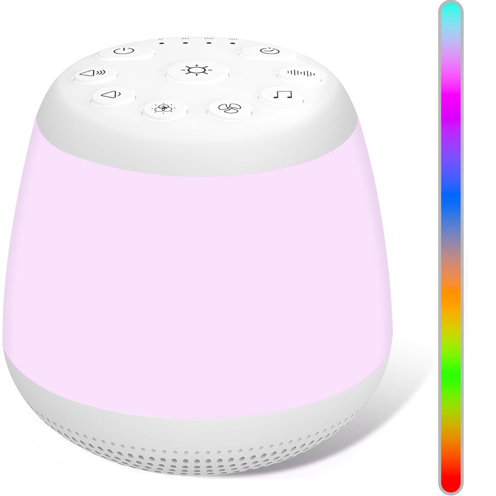 eSynic Portable White Noise Machine | 21 Sounds | Night Light | Sleep Timer | USB Rechargeable | Baby Sleep Aid | Sleep Noise Machine