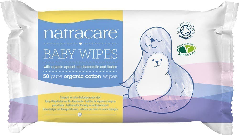 NATRACAREOrganic Cotton Baby Wipes, 50 Count (Pack of 4)