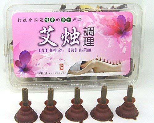 Accu-pressure Moxa Meridian Acupuncture Moxibustion Moxa Stick Body Micro-Smoke Tube -50 Pieces/Lot