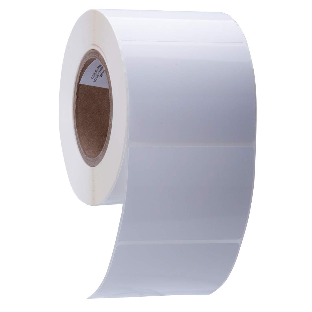 Kenco Premium 4" X 3" Roll-Fed Inkjet Labels. Compatible with Primera Color Label Printers and Many Other Printer Brands, Supplied on a 3" Core (Matte BOPP 1 Pack)