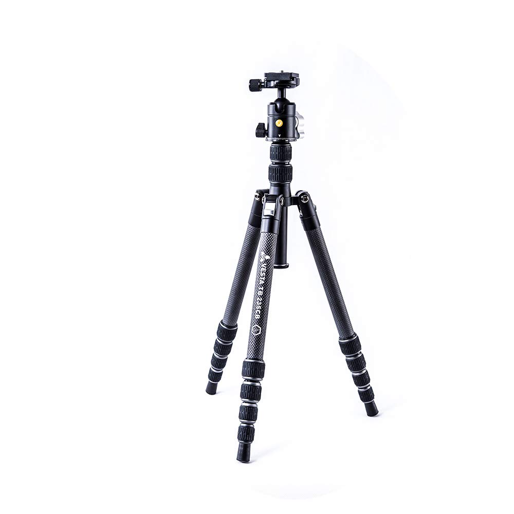 VANGUARD Vesta TB235CB Lightweight, Compact Carbon Fiber Travel Tripod with Ball Head and Twist Leg Locks