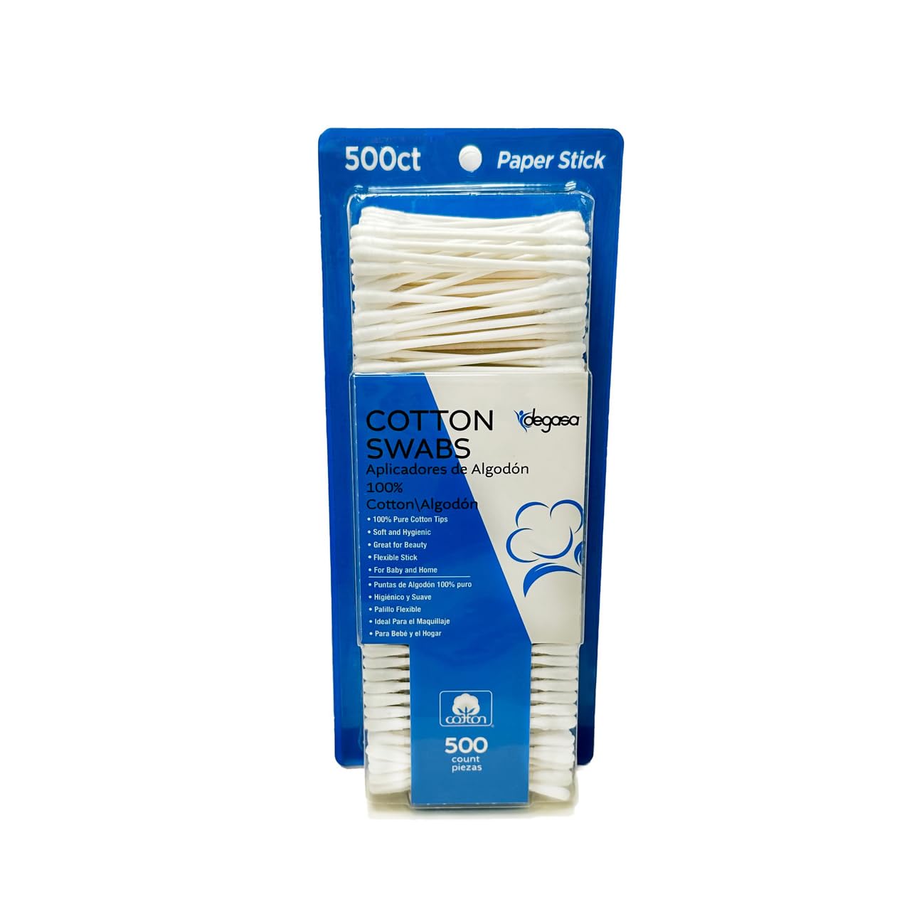 SION BIOTEXT Degasa Premium Cotton Paper Swabs for Beauty and Household Tasks