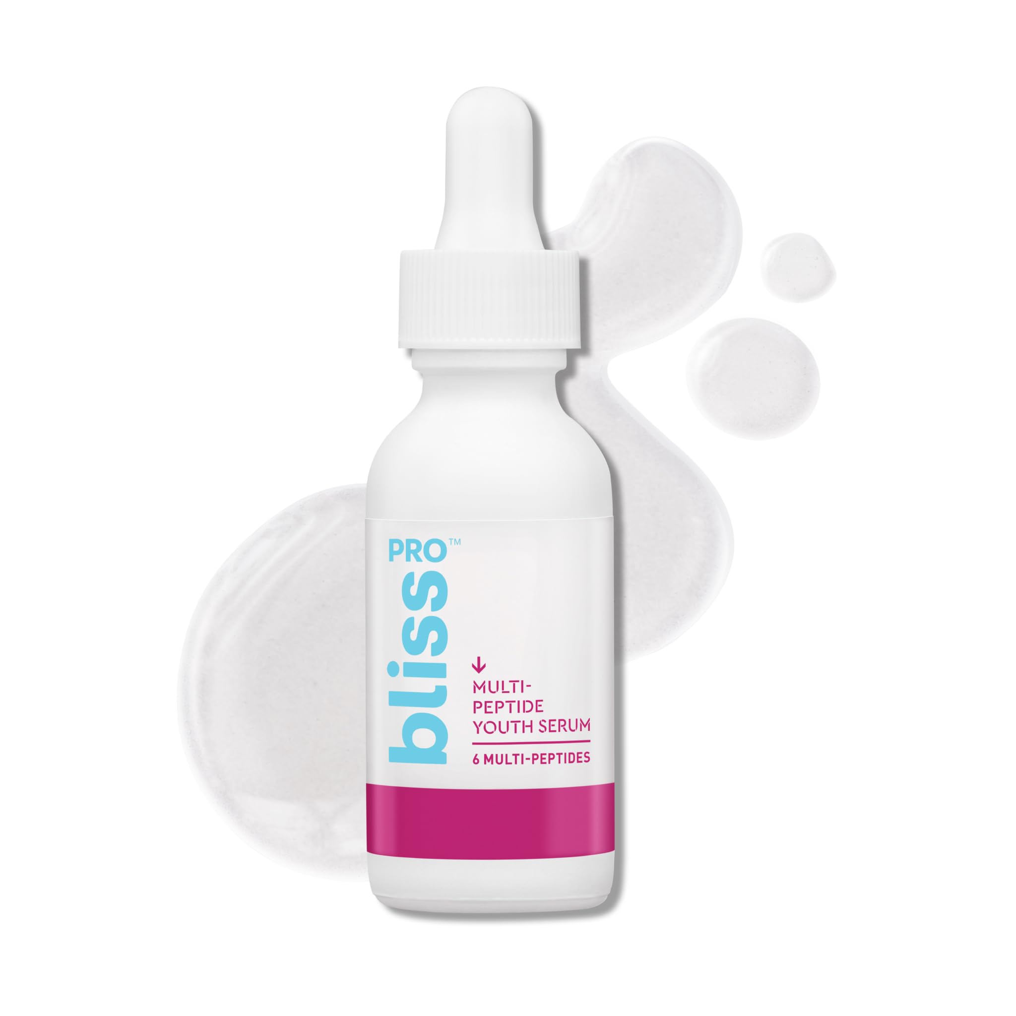 Bliss Multi Peptide Youth Face Serum | Anti-Aging Treatment with Tri-Peptides and Antioxidants For All Skin Types | Pore Refining & Resurfacing for Smoother Skin | Vegan & Cruelty-Free | 1 Fl Oz