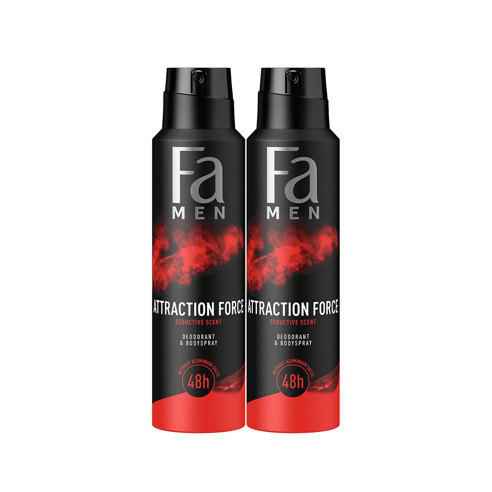 FA Deodorant Spray Men Attraction Force 150ml, Pack of 2