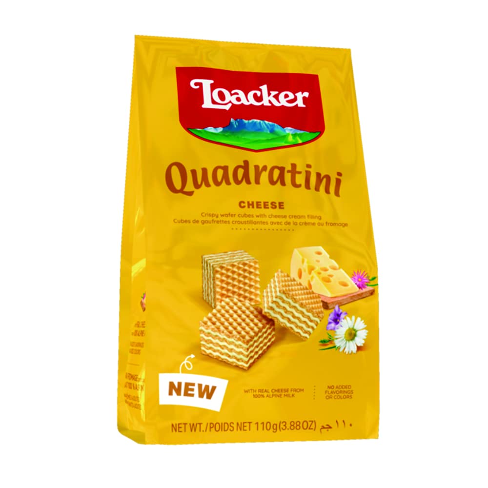 Loacker Quadratini Cheese 110 Gram, Italy