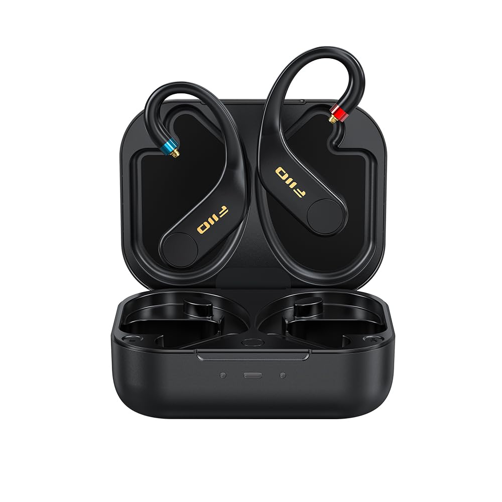 FiiO UTWS5 2025 True Wireless Bluetooth Earbuds Hook & Headphone Amp for IEMs, AK4332 DAC, Hi-Res 96kHz/24bit LDAC -MMCX/0.78 2pins Connector, 10-Band PEQ, 20H Battery Life (MMCX)