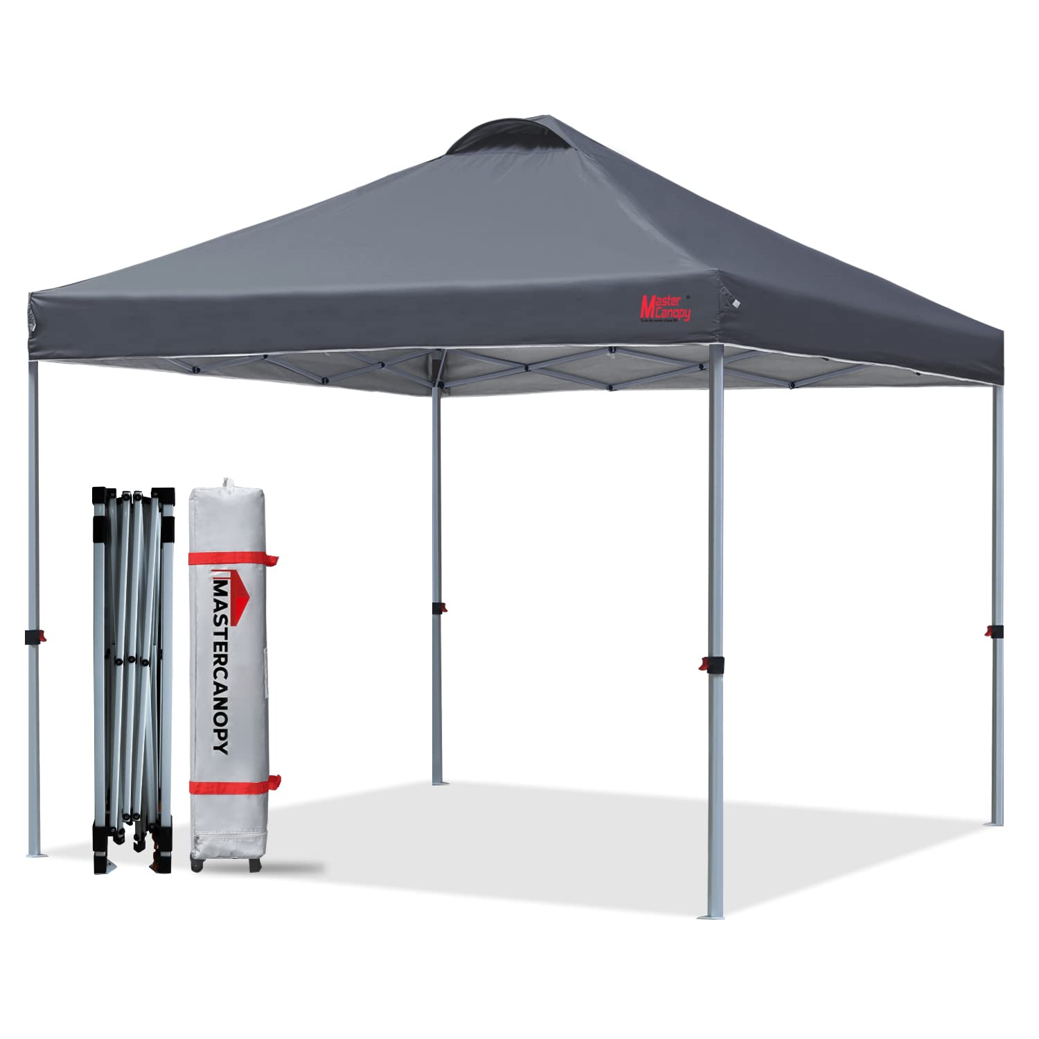 MasterCanopyDurable Ez Pop-up Gazebo Tent with Roller Bag(2.5x2.5M,Dark Grey)