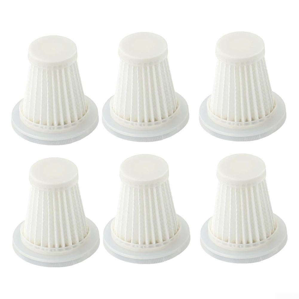 Experience Cleaning with 6Pcs Replacement Filters for PeroBuno Car Vacuums