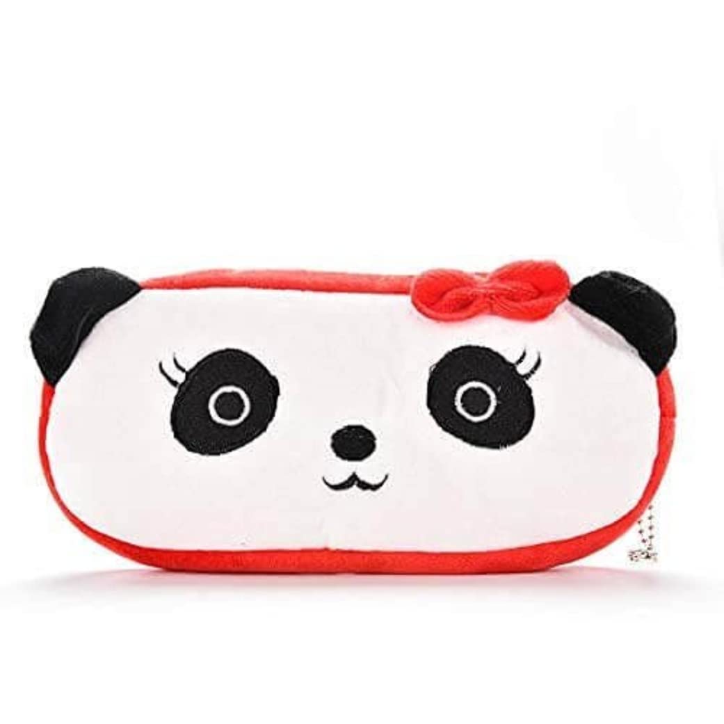 WinVI Cute Anime character Pencil case plush Cosmetic Makeup Bag Pouch Stationery Inspired Gift (Panda)