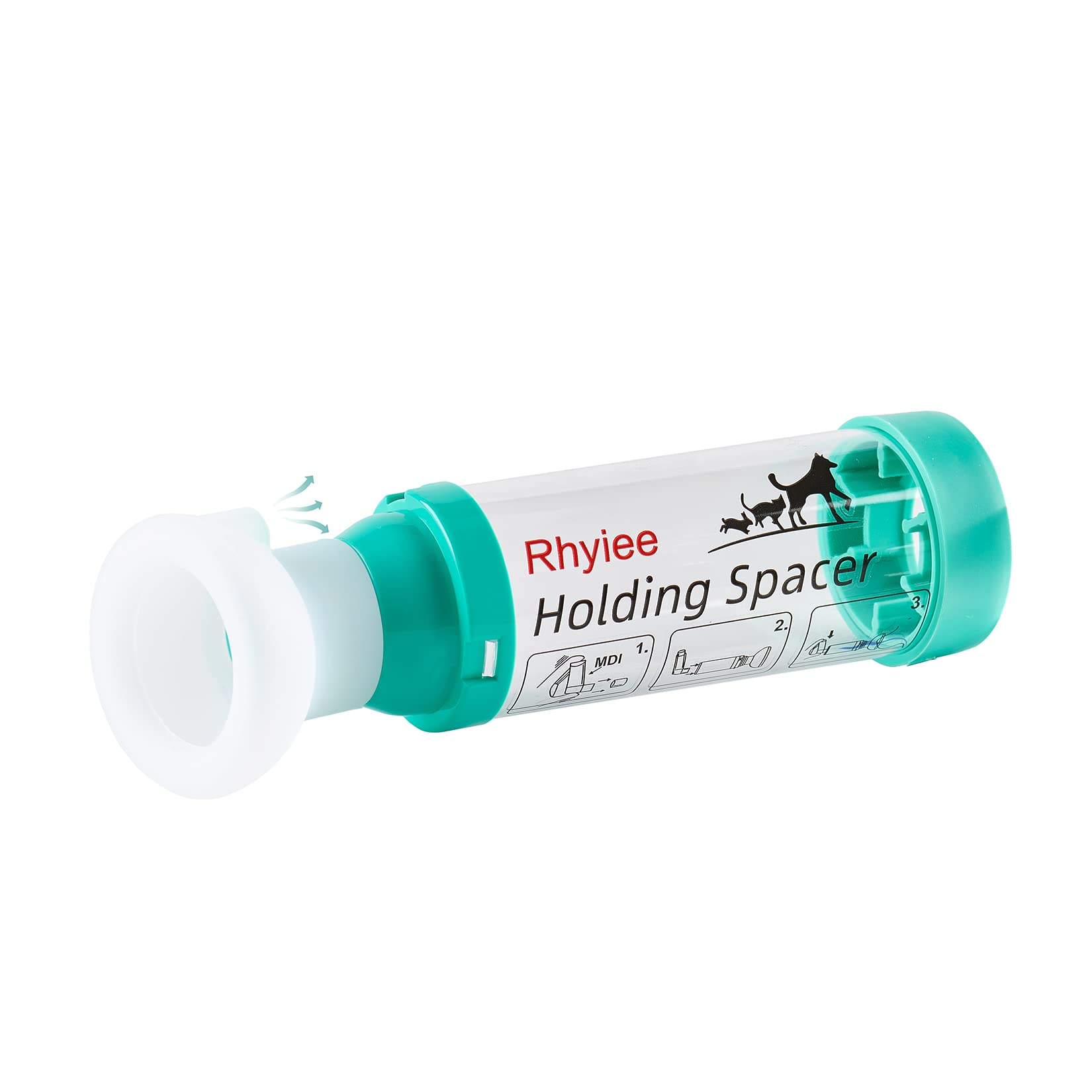 Cats Aerosol Chamber Inhaler Spacer for Feline with Exclusive Breath Out - Helps Kittens and Puppies with Breathing and Delivering Medication