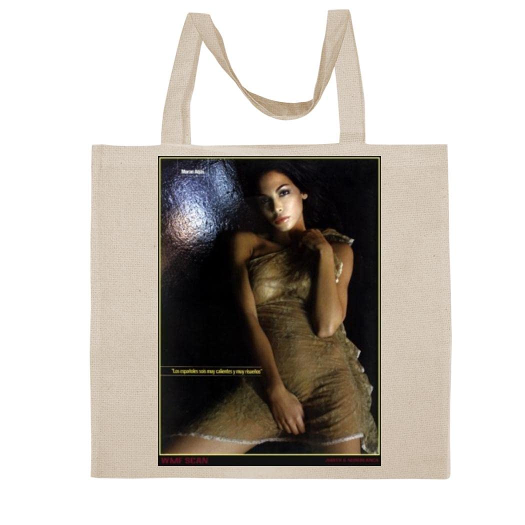 Moran Atias - A Nice Graphic Cotton Canvas Tote Bag FCA #FCAG76435, Natural, 15X16