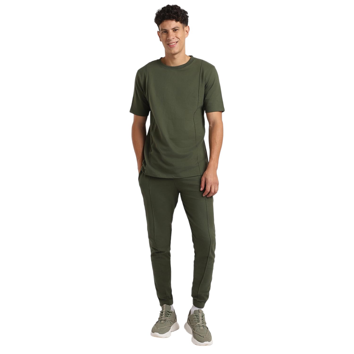 NOBEROGreen Hwak Co-ord Set for Men | Super soft and Comfortable Coord Set | Track pants with Drawstring Waist for Perfect fit - 2XL