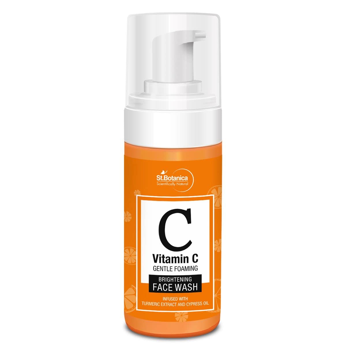 StBotanica Vitamin C Foaming Brightening Face Wash - No Parabens, Sulphate, Silicones, 120ml