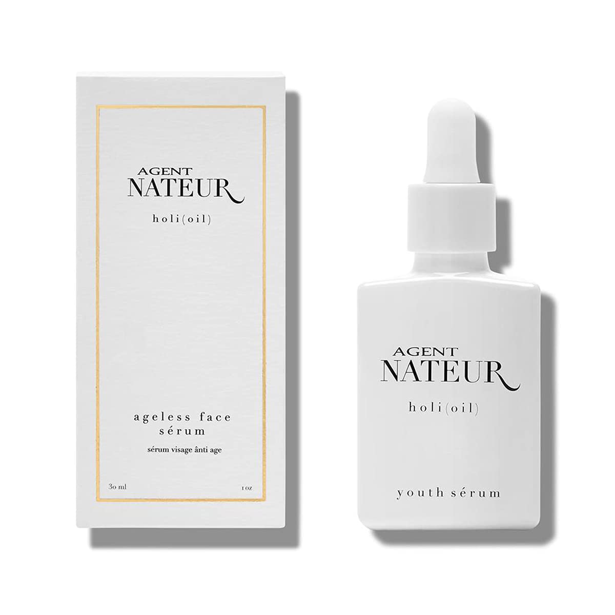 Agent Nateurholi (oil) Natural Refining Ageless Face Serum | Vegan, Non-Toxic, Clean Skincare (1 fl oz | 30 ml)