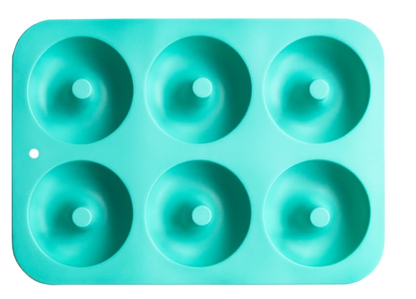 TOVLA JR.Silicone Donut Mold for Doughnuts, Set of 2. BPA- Free, Food Grade Silicone Baking Pan, Non-Stick, Dishwasher Safe.