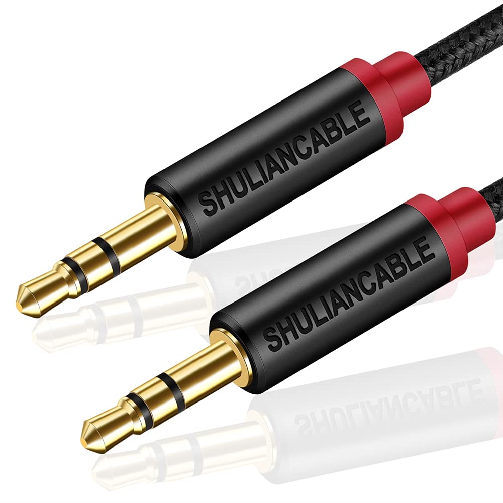 SHULIANCABLE 3.5mm Audio Cable, AUX Cable for Headphones, iPods, Smartphone, iPads, Car Stereos and More (3.3FT/1Meter)