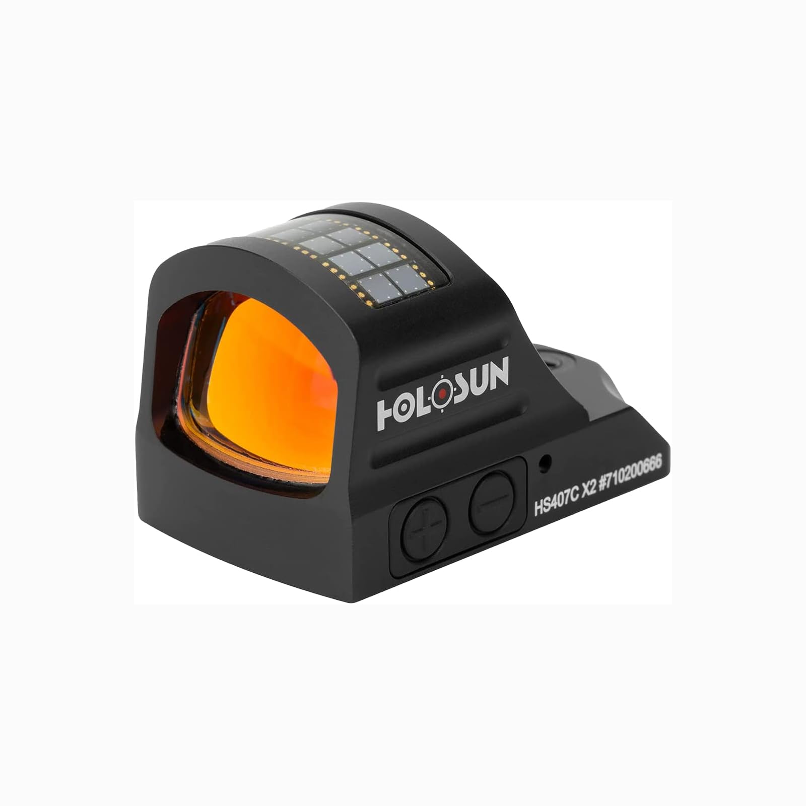 HOLOSUN HE407C-GR X2 / HS407C X2 2 MOA Dot Open Reflex Sight - Durable Shake-Awake Solar Failsafe Parallax-Free Aluminum Pistol Sight for Full-Sized Handguns - Green/Red Dot Options