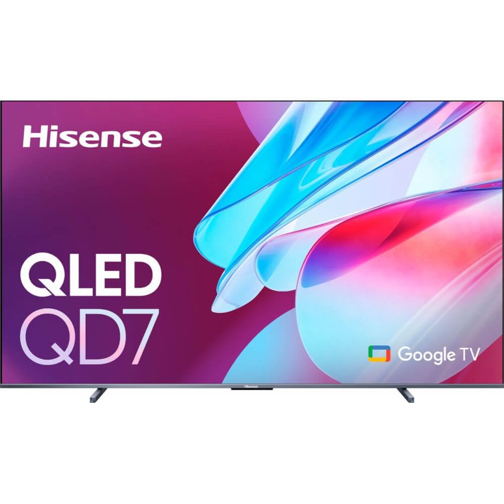 Hisense 100-Inch Class QD7 Series QLED 4K UHD Google Smart TV (100QD7N, 2024 Model) - QLED, Native 144Hz, Motion Rate 240, Direct Full Array, Game Mode Pro, Alexa Compatibility