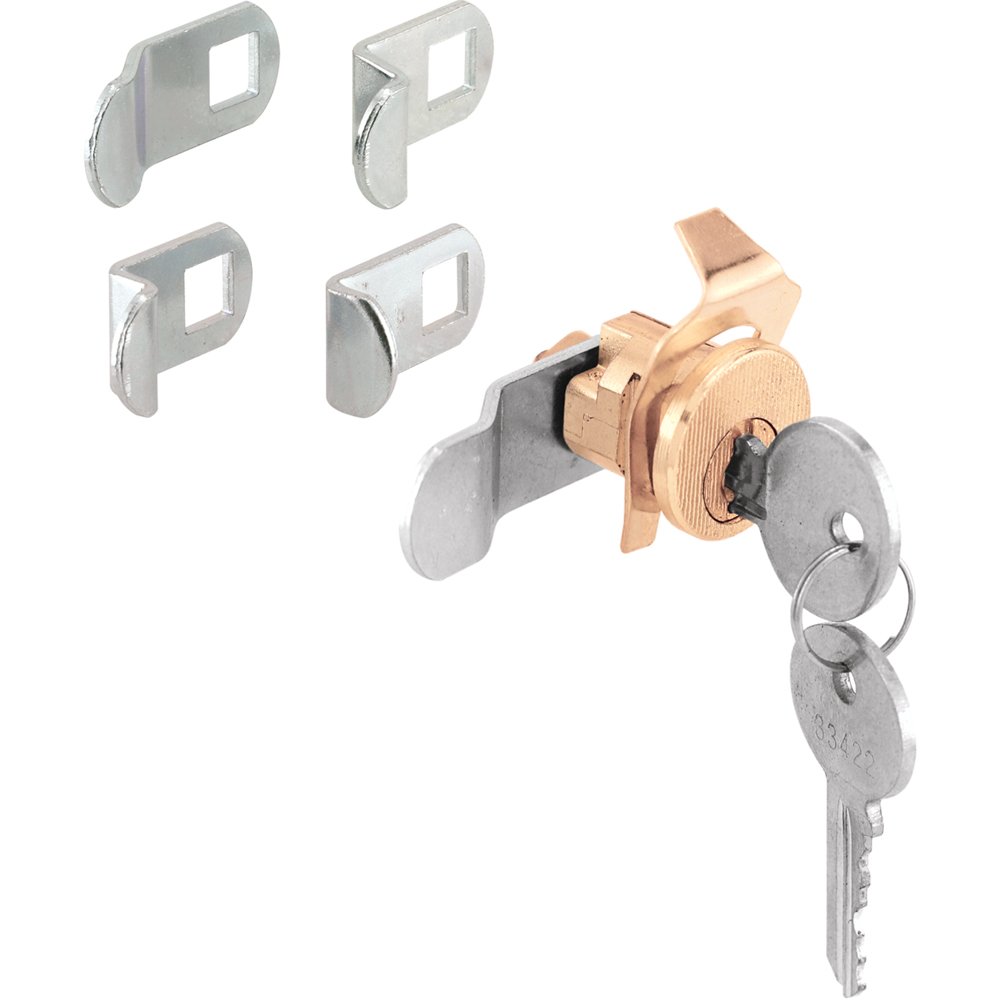 Prime-Line S 4634 Mailbox Lock – Replacement, Multipurpose Mailbox Lock for Several Brands – ILCO 1003M Keyway, Opens Counter-Clockwise with 90º Rotation, Nickel Finish (1 Set)