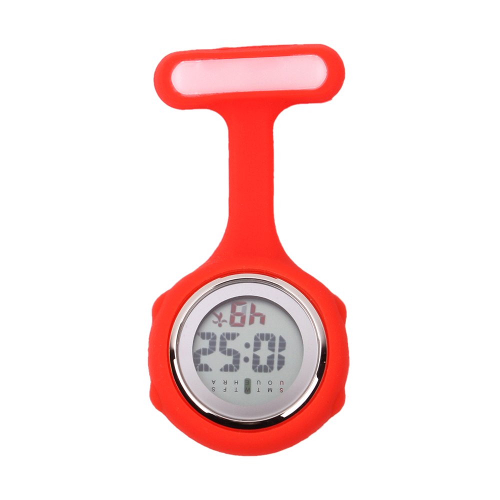 Grow0606 Multi-Function Digital Silicone Nurse Doctor Gift Fob Pocket Watch