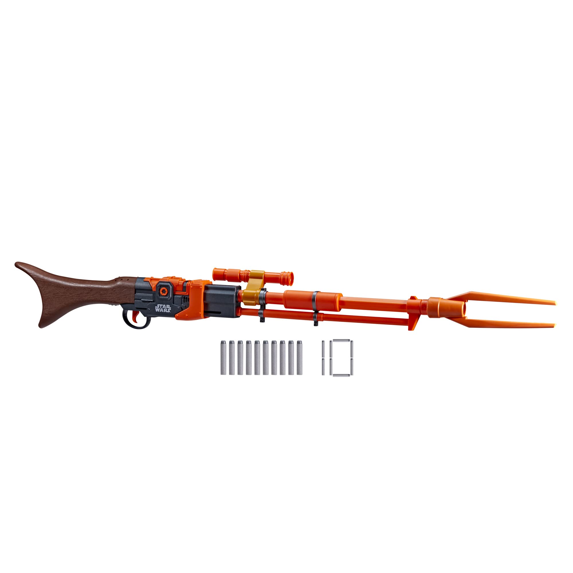 Nerf Star Wars Amban Phase-Pulse Blaster, The Mandalorian, Scope, 10 Official Elite Darts, Breech Load, 50.25 Inches Long (Amazon Exclusive)