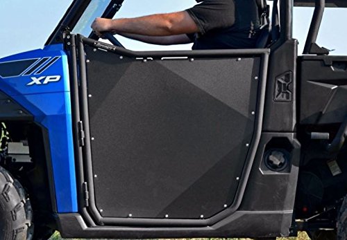 SuperATV Aluminum Doors for 2013+ Polaris Ranger XP 900 | Automotive-style Latch for Easy Entry and Exit | Multi-Bend Aluminum Construction | Easy Installation | Powder-Coated for Durability | 2-Door