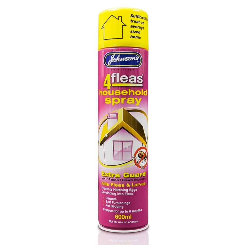 LEEWAY WOODWORK JOHNSON'S 4FLEAS HOUSEHOLD SPRAY WITH EXTRA GUARD - FLEA & INSECT TREATMENT (2 CANS)