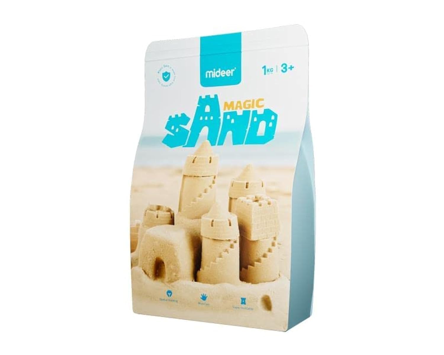 Mideer Magic Sand, Kinetic Sand 1 kg / 2.2 lbs: For Indoor and Outdoor Play, Soft Moldy Play Sand for Boys & Girls Ages 3-12