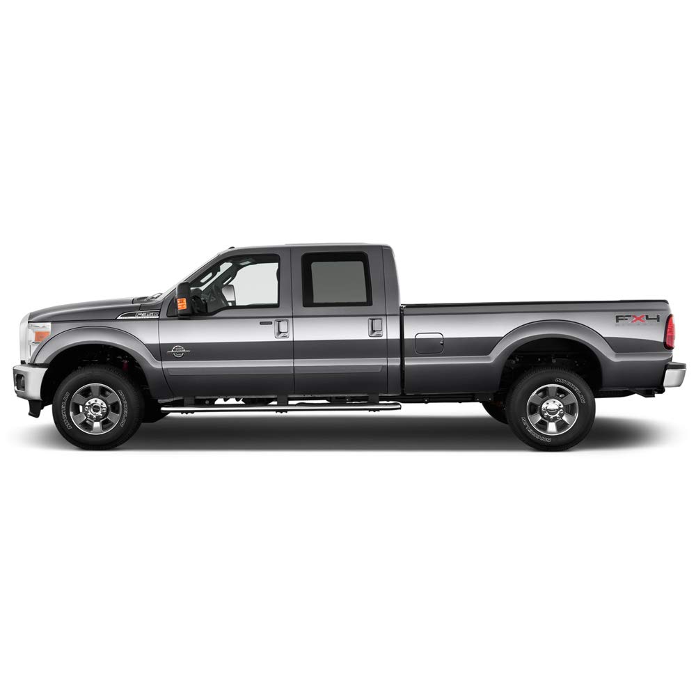 Dawn Enterprises FE2-F250/350-CC Finished End Body Side Molding Compatible with Ford F-250, F-350 - Platinum White (UG)