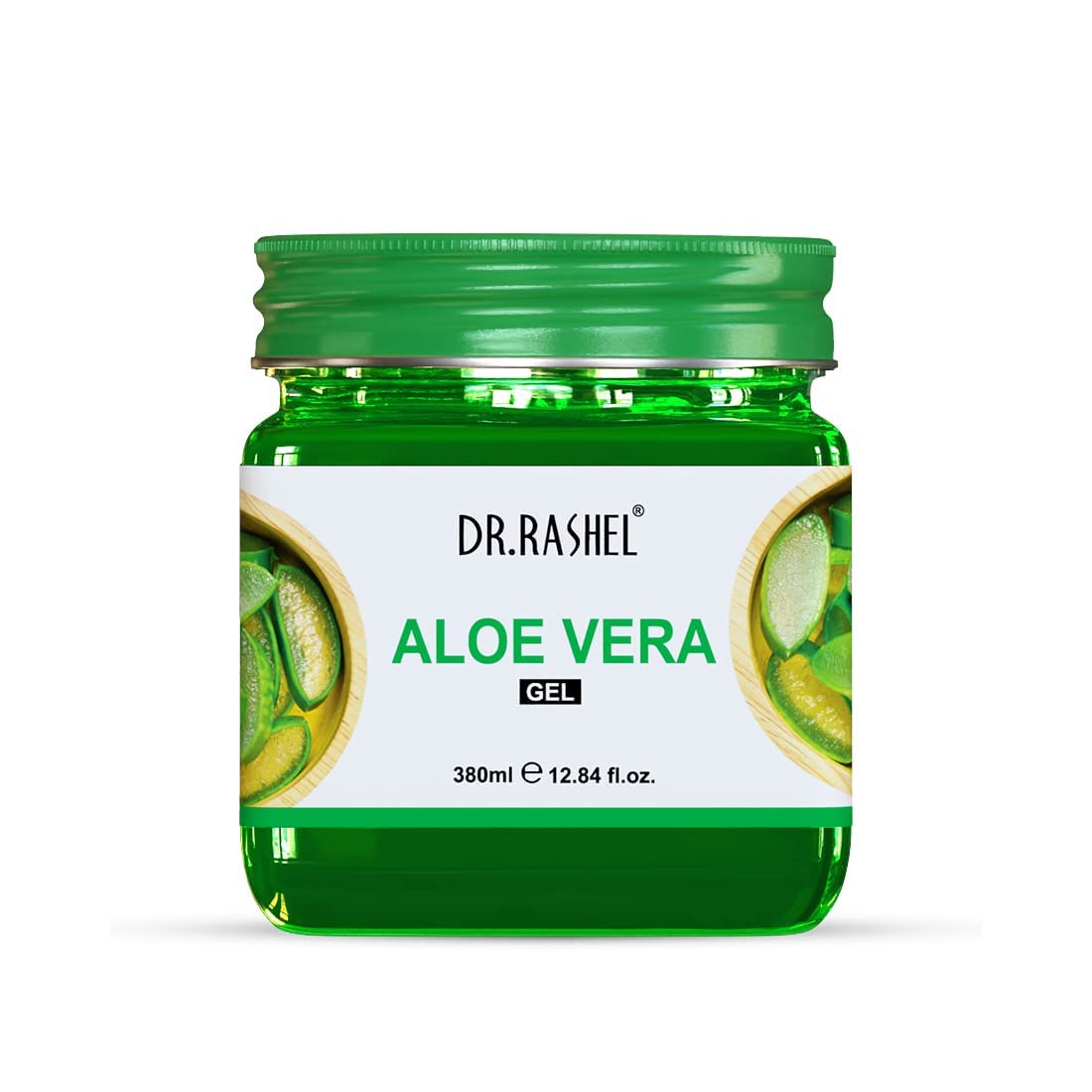 DR.RASHEL Aloe Vera Gel with natural Aloevera Extract for Men & Women for Moisturize and Sooth Glowing Skin with No Parabens, SLS, Silicones & Colour (380ml)