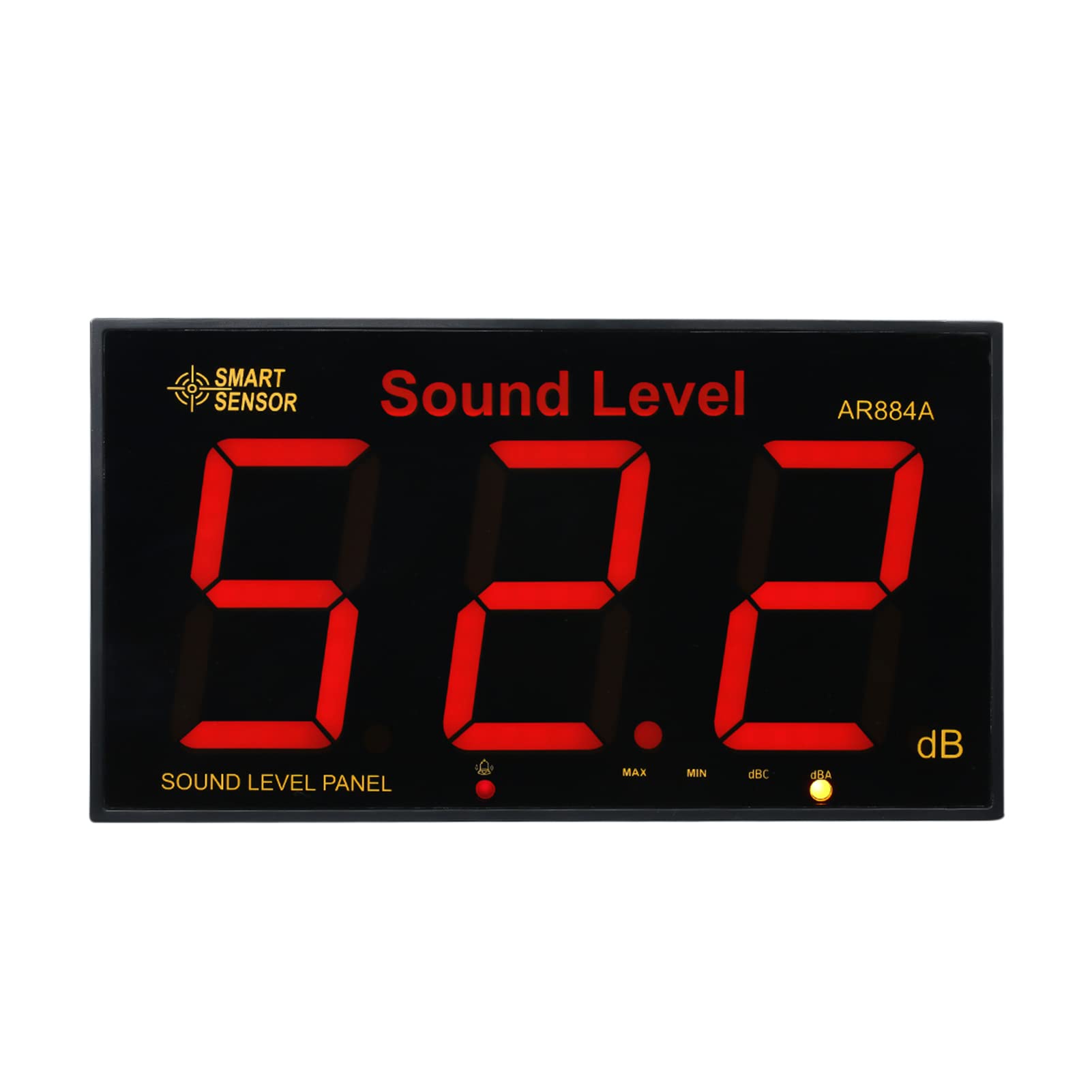 Sound Level Meter,Artue Ar884A Sound Level Meter With Large Lcd Screen Wall Mounted Digital Sound Level Meter Digital Noisemeter Decibel Repairing Tester Noise Volume Measuring Instrument 30-130Db Mea