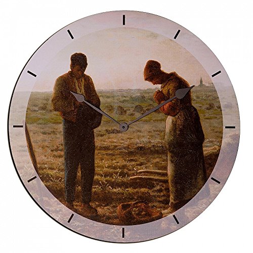 Artopweb Millet Angelus Wall Clocks, Wood, Multi-Colour, 60 x 0.5 x 60 cm