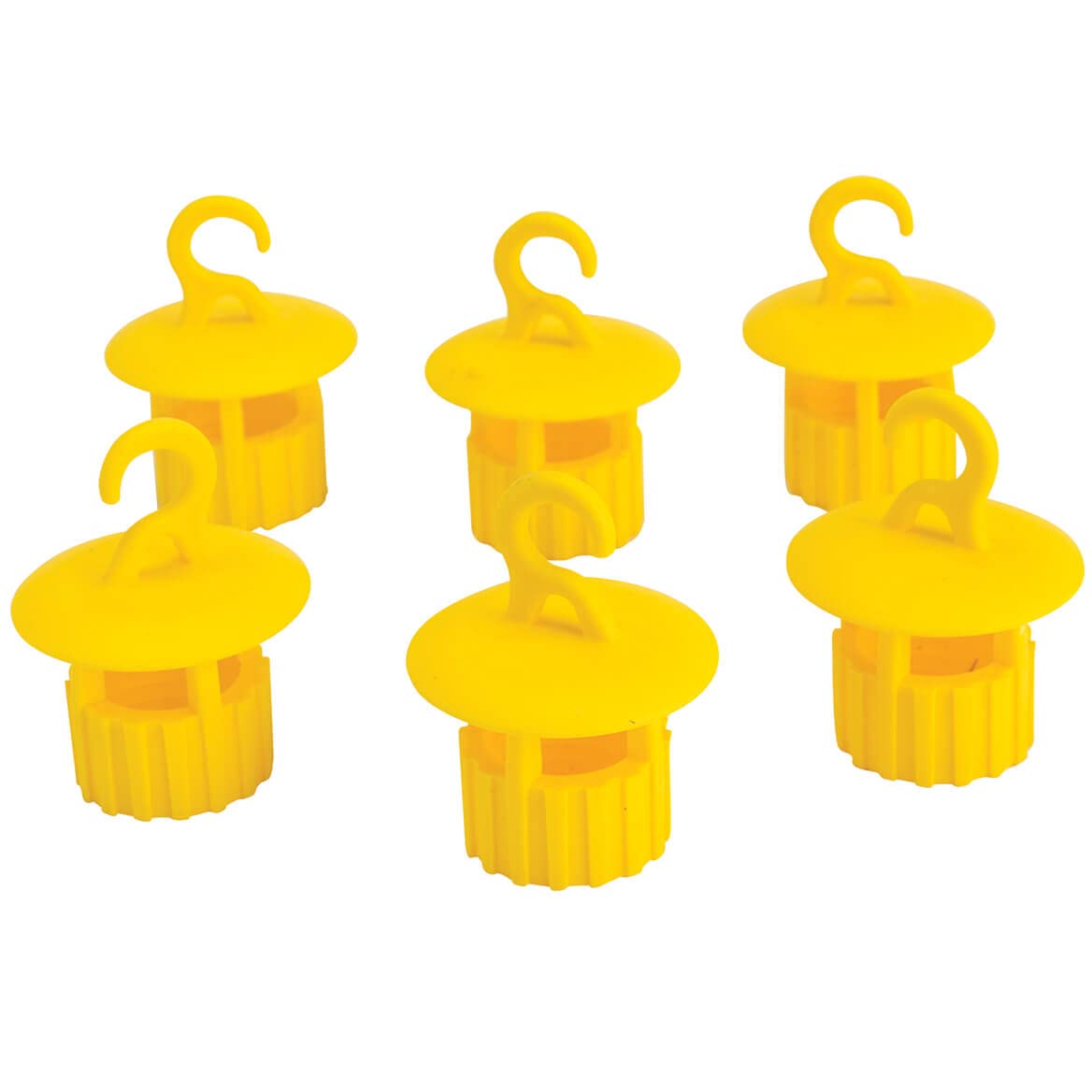 Fox Valley Traders Set of 6 Bottletop Wasp Traps Convert Any 2 Liter Bottle into Outdoor Wasp Trap-Reusable, Hanging, Non-Toxic