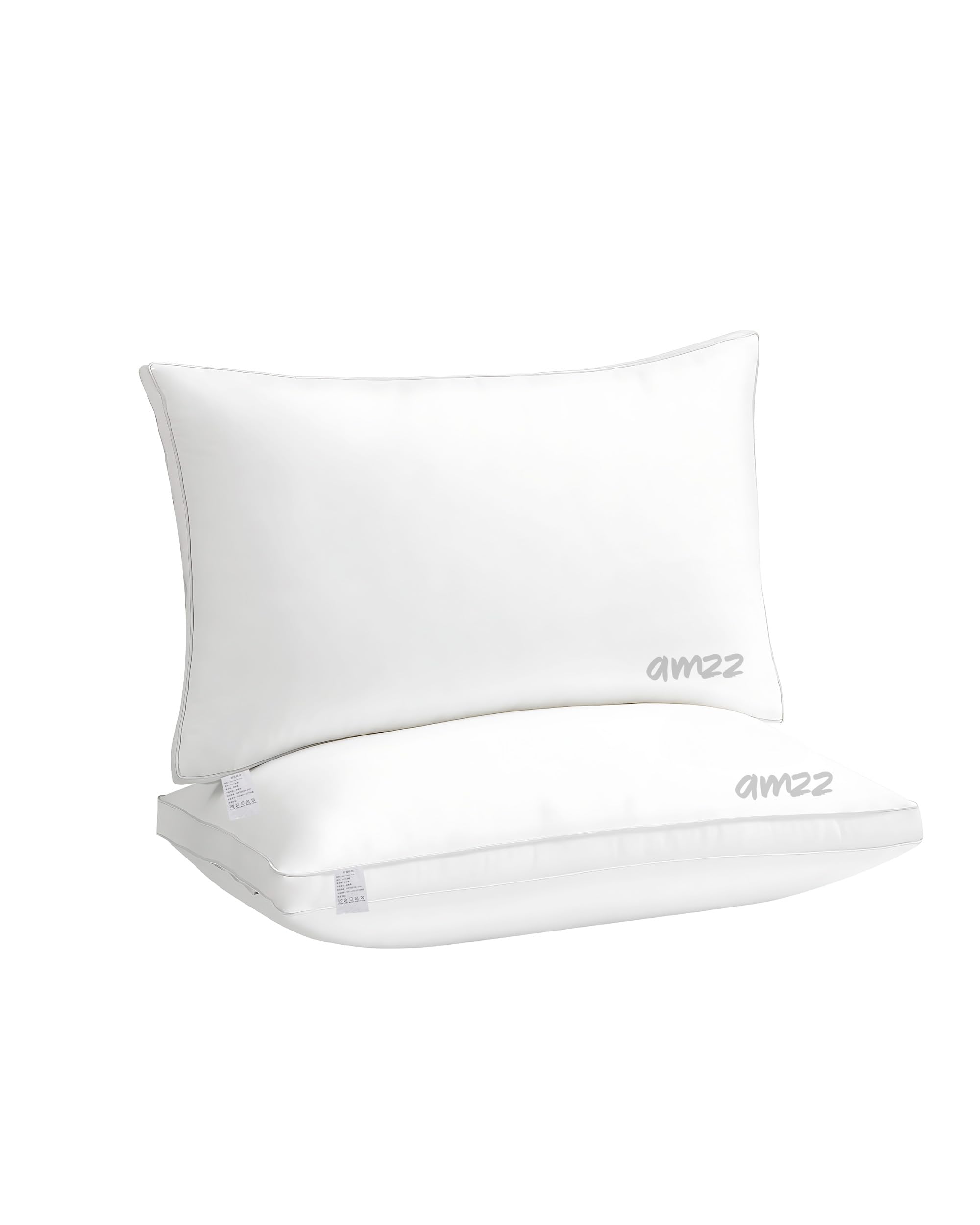 Amzz Soft Bed Pillows for Sleeping [Pack of 1],Hotel Quality Pillows, Premium Goose, Breathable Cooling Cover Skin-Friendly for Side Back and Stomach Sleepers (74x48)