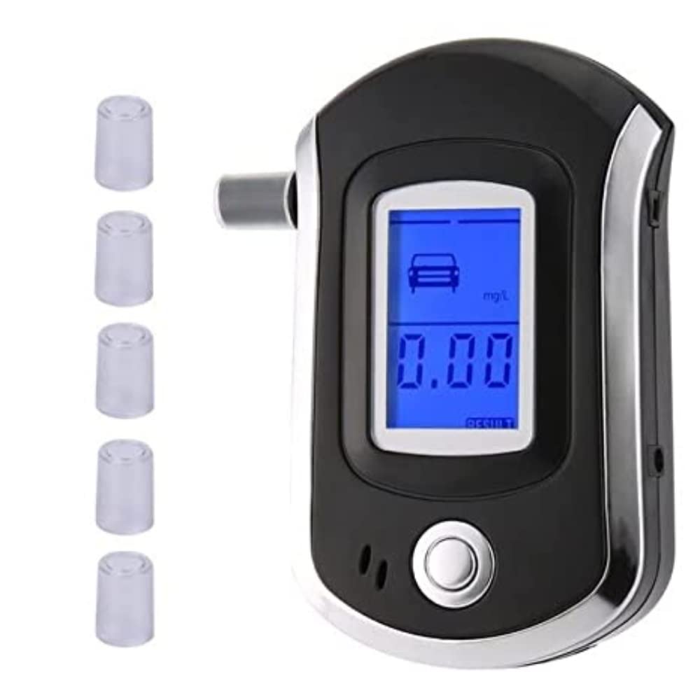 Portable Breathalyzer with LED Digital Display Personal Professional-Grade Accuracy Breath Alcohol Tester Drink Driving