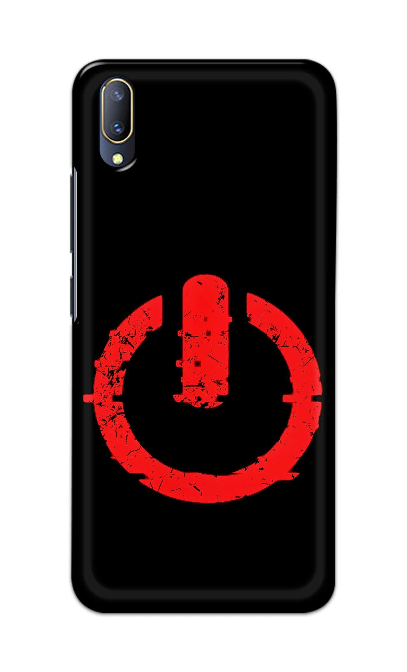 PRINTFIDAA® Printed Hard Back Cover for Vivo V11 Pro Back Cover (Power Icon) -190724(DL)