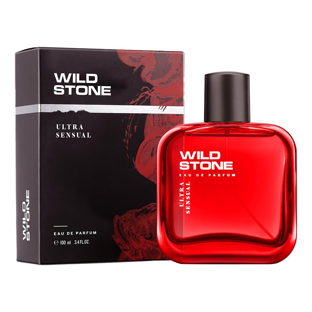 Wild Stone Ultra Sensual Long Lasting Perfume for Men, 100ml, A Sensory Treat for Casual Encounters, Aromatic Blend of Masculine Fragrances