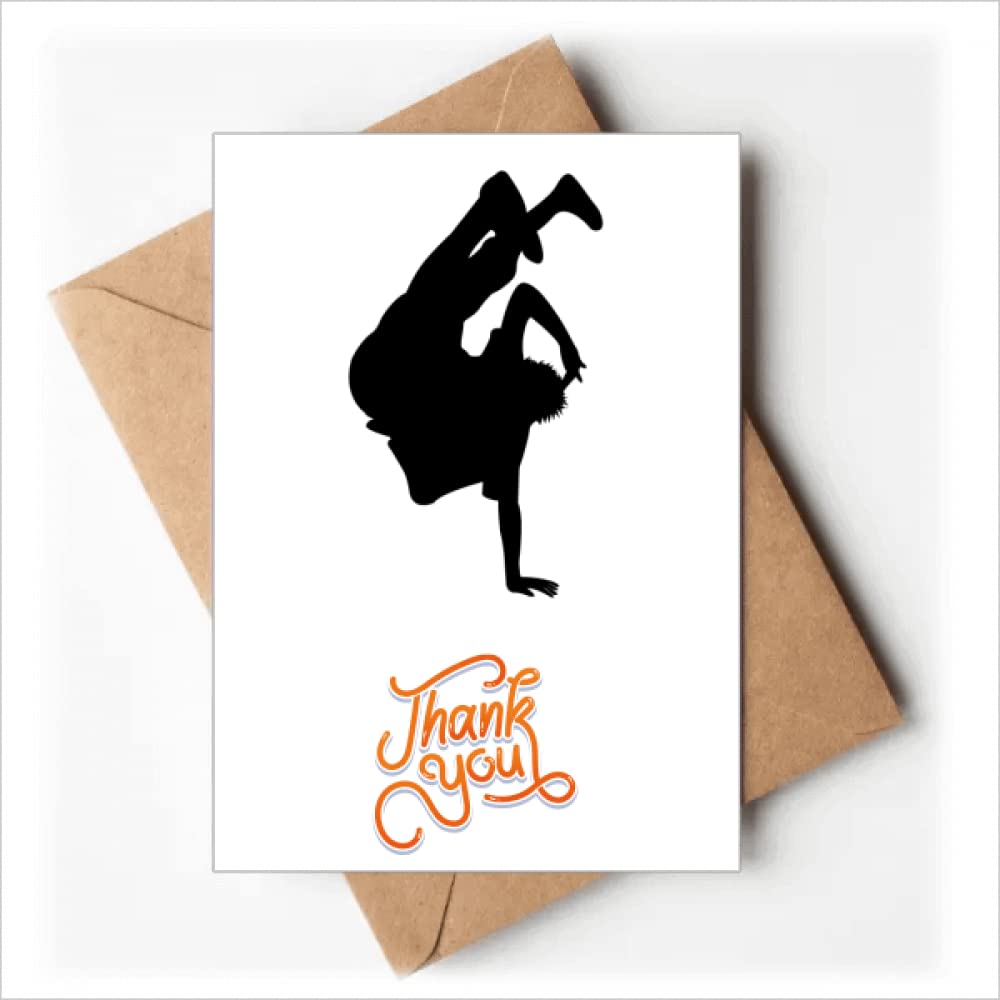 no/no Hip Pop Handstand Performance Dancer Thank You Cards Envelopes Blank Note