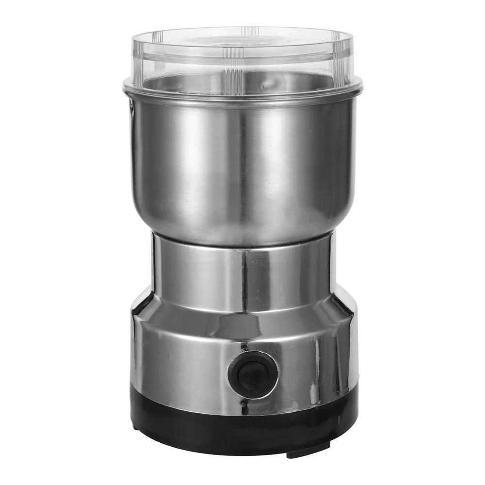 Decdeal- Coffee Grinder, 150W 300ml Stainless Steel Electric Coffee Machine Bean Grinder Blenders for Kitchen Office Home Use Grains Grinding Machine