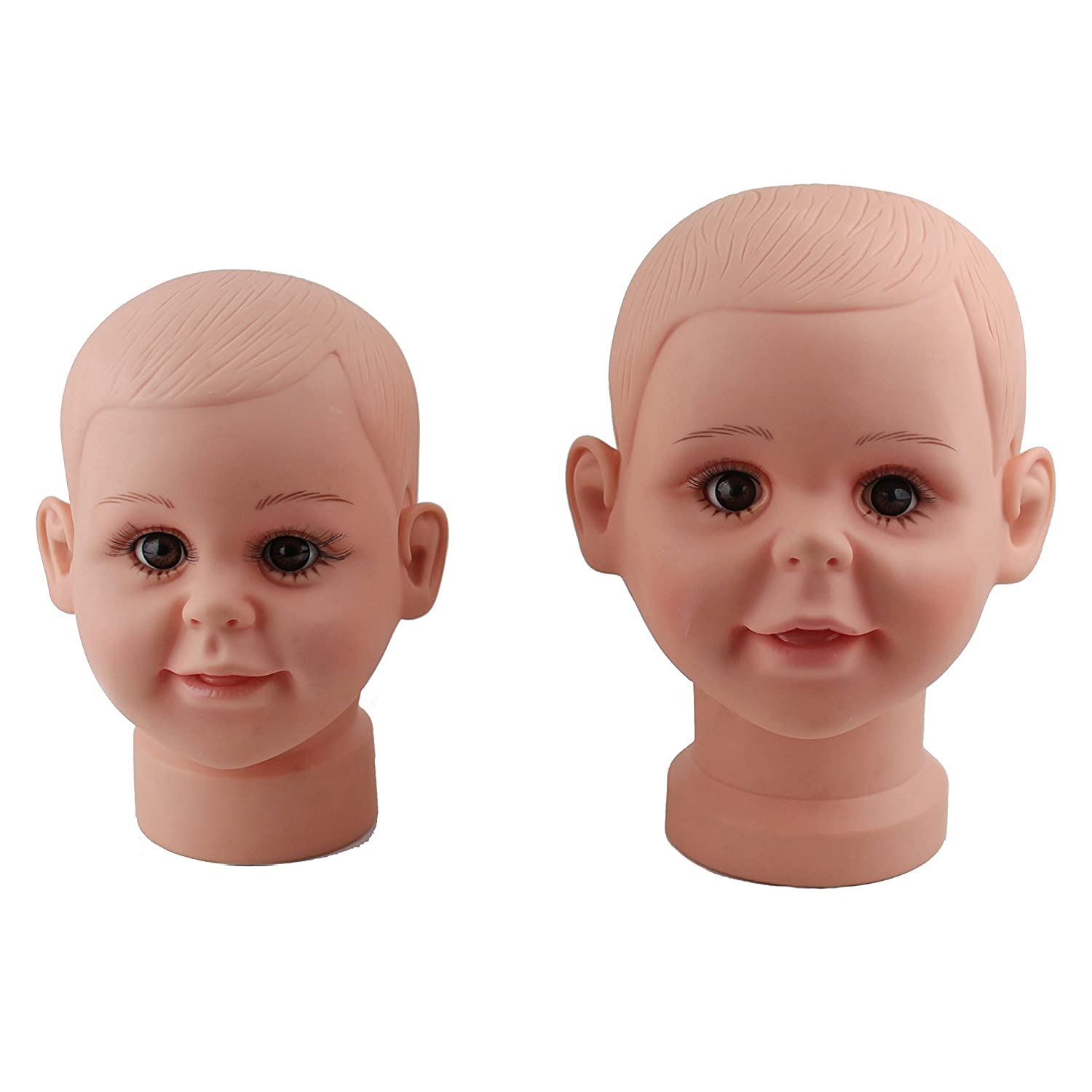 Rossy & Nancy Small Children Mannequin Manikin Head for Wig Hats Display Show Stand Model Mannequins