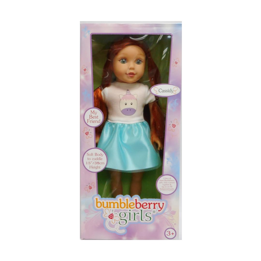 Lotus - Bumbleberry - Miss Cassidy 15"" - Soft Bodied Doll | Huggable Doll for Girls "