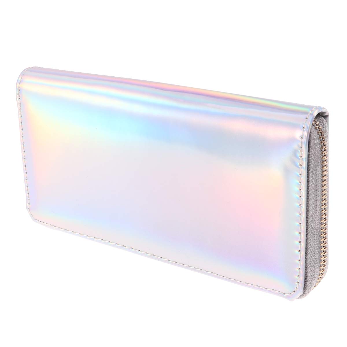 TENDYCOCOWallet Holographic Zipper Long Wallet Credit Card Holder Clutch Bag for Women